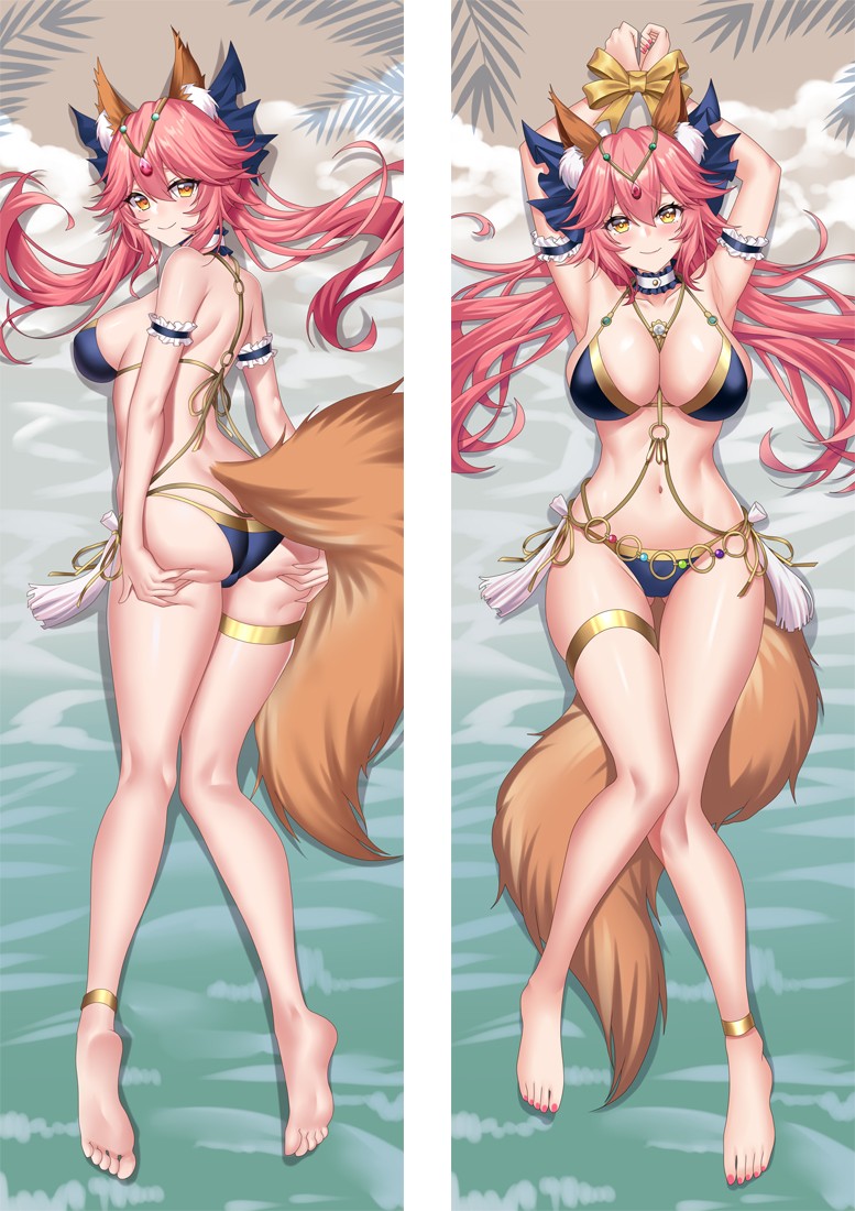 Fate/Grand Order FGO Tamamo no Mae Anime Dakimakura Body Pillow Cover