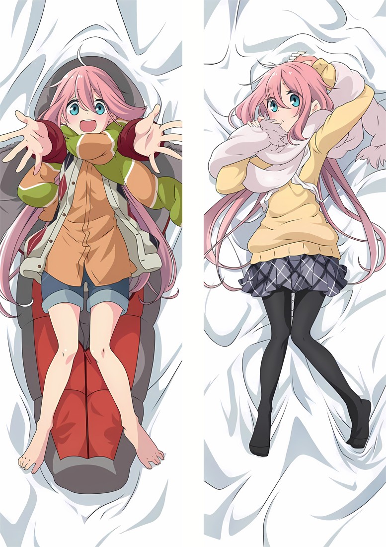 Laid-Back Camp Nadeshiko Kagamihara Anime Dakimakura Pillow Cover