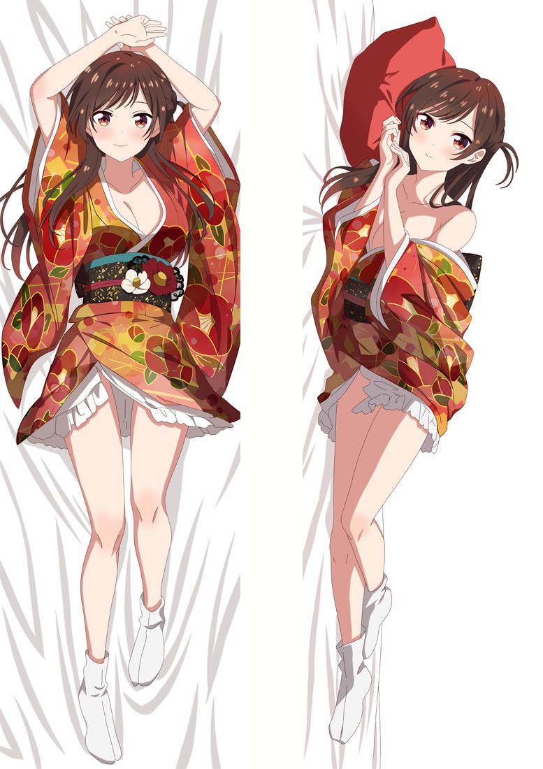 Kanojo, Okarishimasu Ichinose Chizuru Anime Dakimakura Pillow Cover