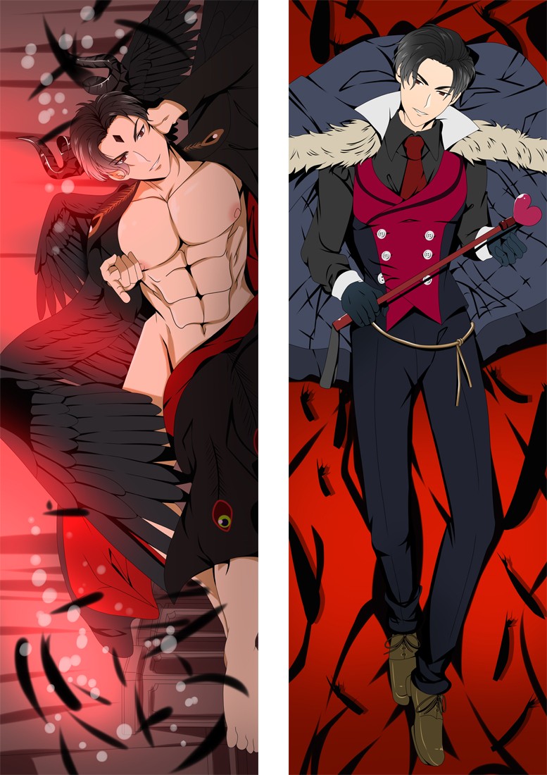 Obey Me! Lucifer Anime Dakimakura Body Pillow Cover