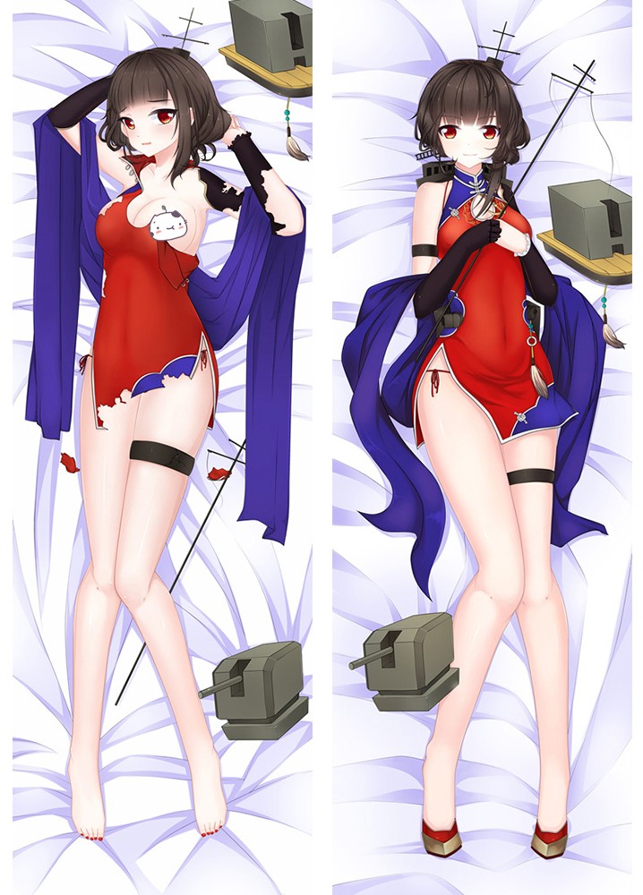 Warship Girls Chinese cruiser Yi Xian Anime Dakimakura Pillow Cover