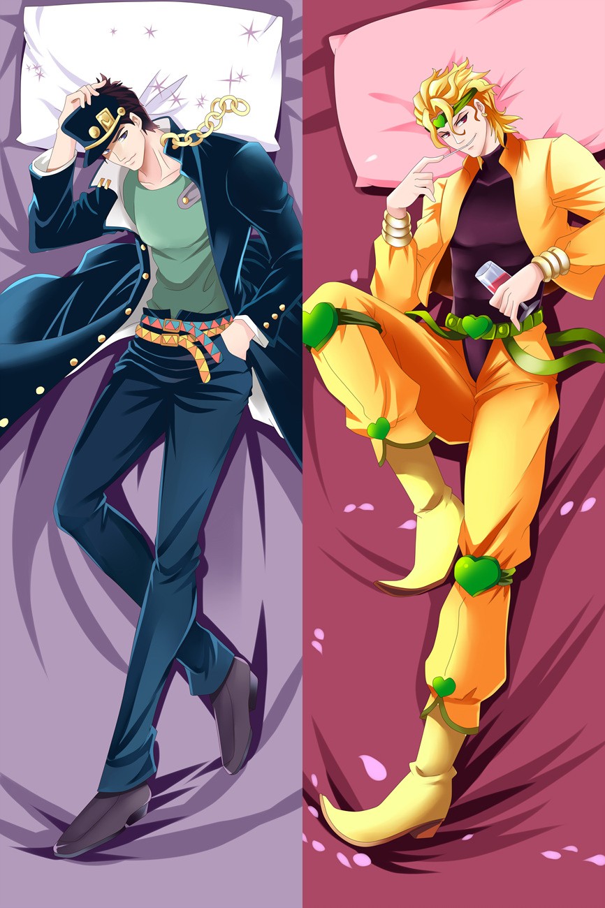 JoJo's Bizarre Adventure Jotaro Kujo Dio Brando Anime Dakimakura Pillow Case