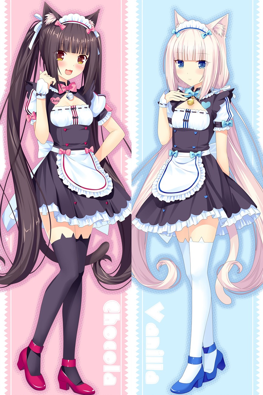 Nekopara Chocola Vanilla Anime Dakimakura Pillow Case