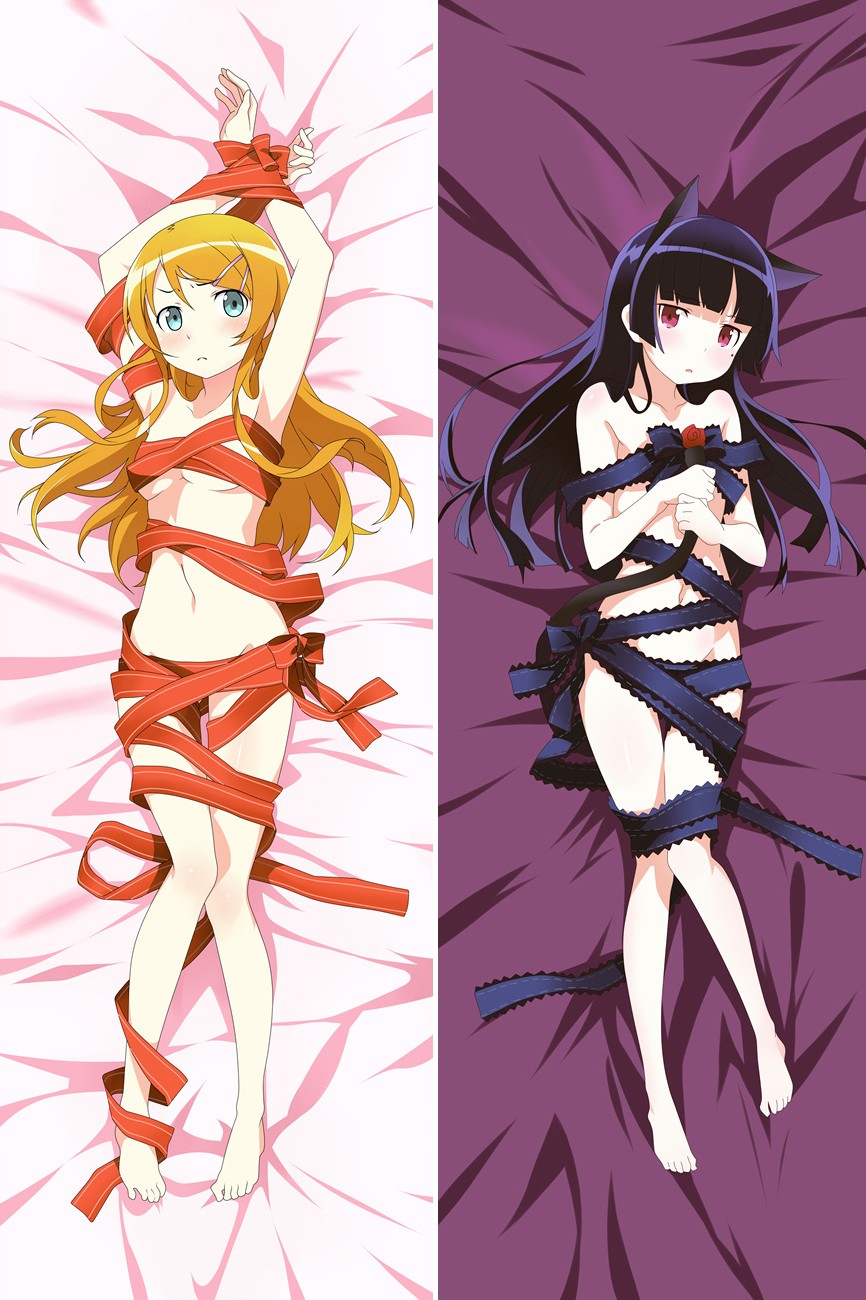 Oreimo Ruri Gokō Kuroneko Kirino Kosaka Anime Dakimakura Pillow Case
