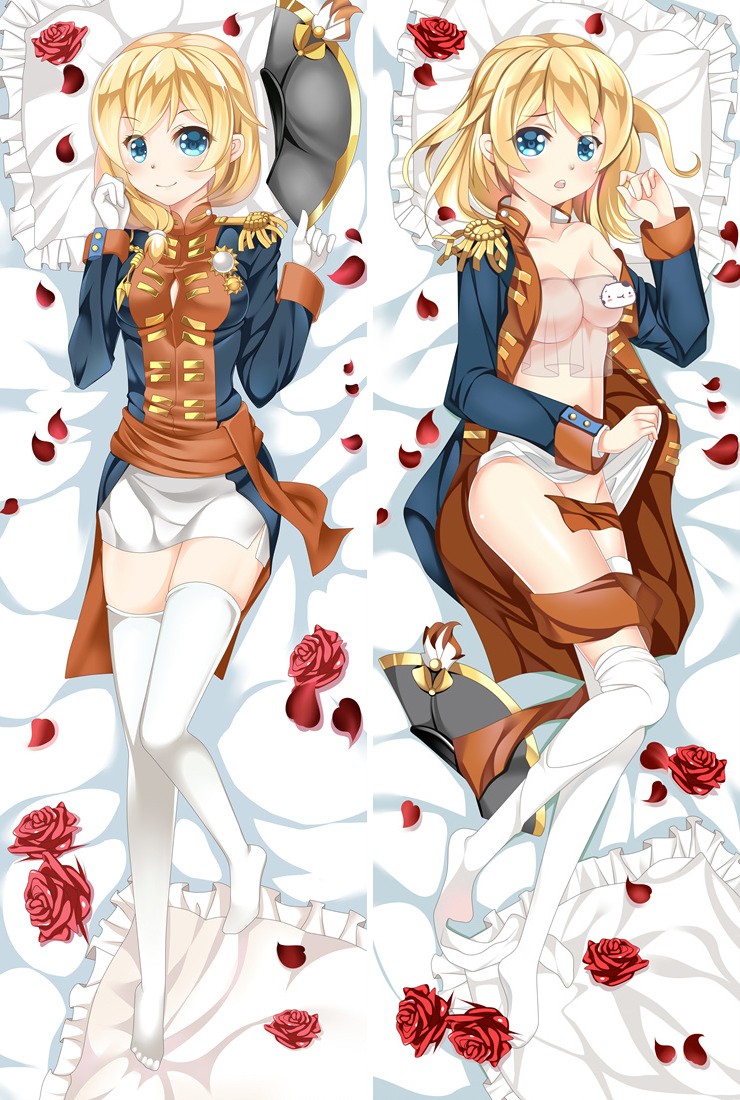 Warship Girls Rodney Anime Dakimakura Pillow Cover