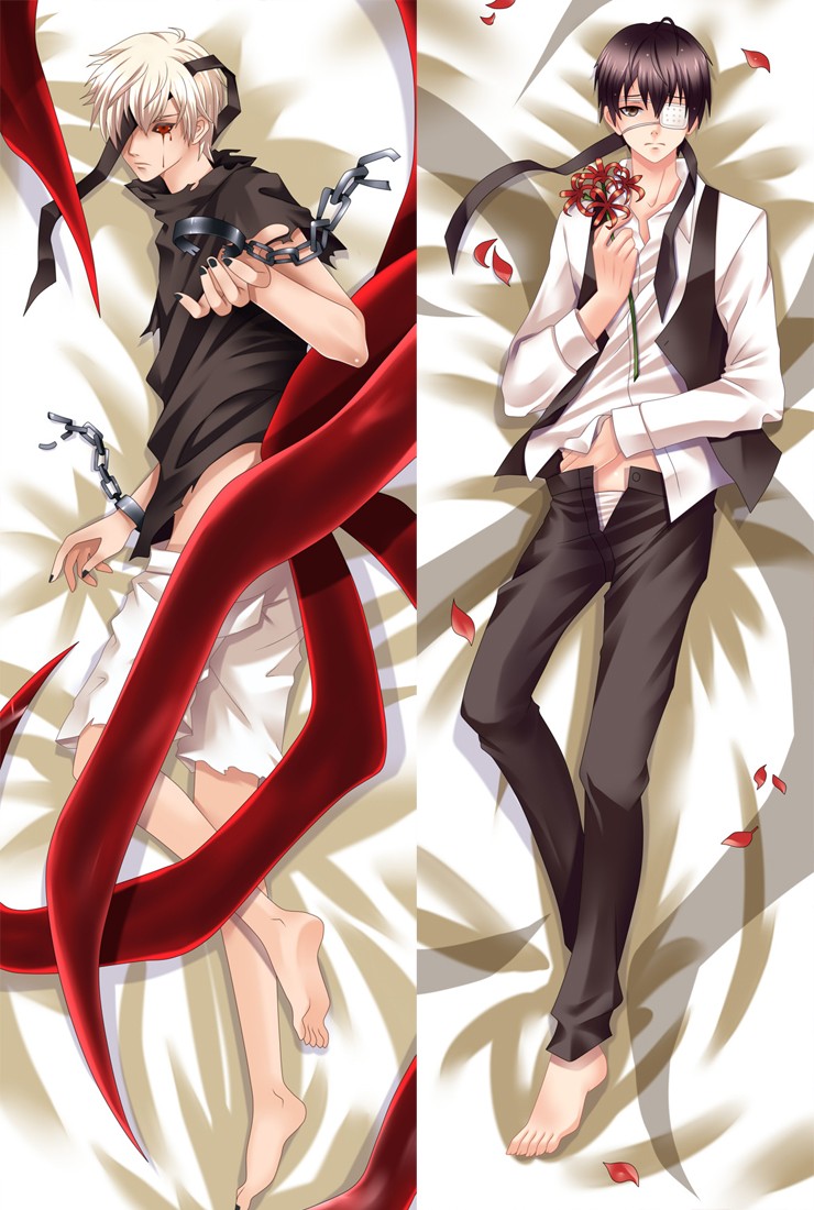 Tokyo Ghoul Ken Kaneki Anime Dakimakura Pillow Cover