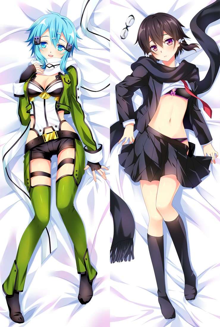 Sword Art Online SAO Asada Shino Anime Dakimakura Pillow Cover