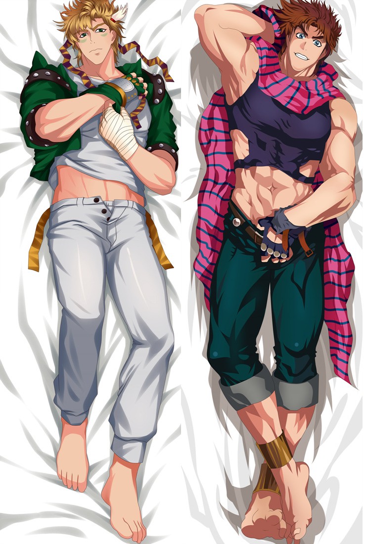 JoJo's Bizarre Adventure Joseph Joestar Caesar Anthonio Zeppeli Anime Dakimakura Pillow Cover