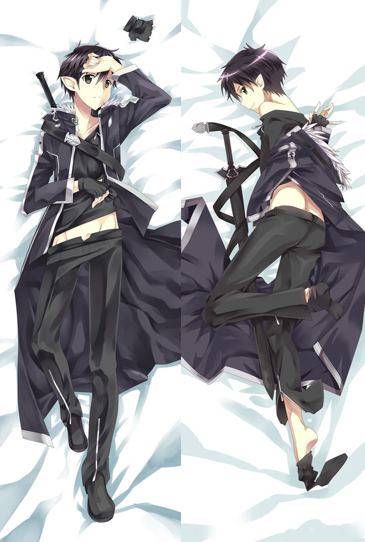 Sword Art Online SAO Kirigaya Kazuto Kirito Anime Dakimakura Pillow Cover