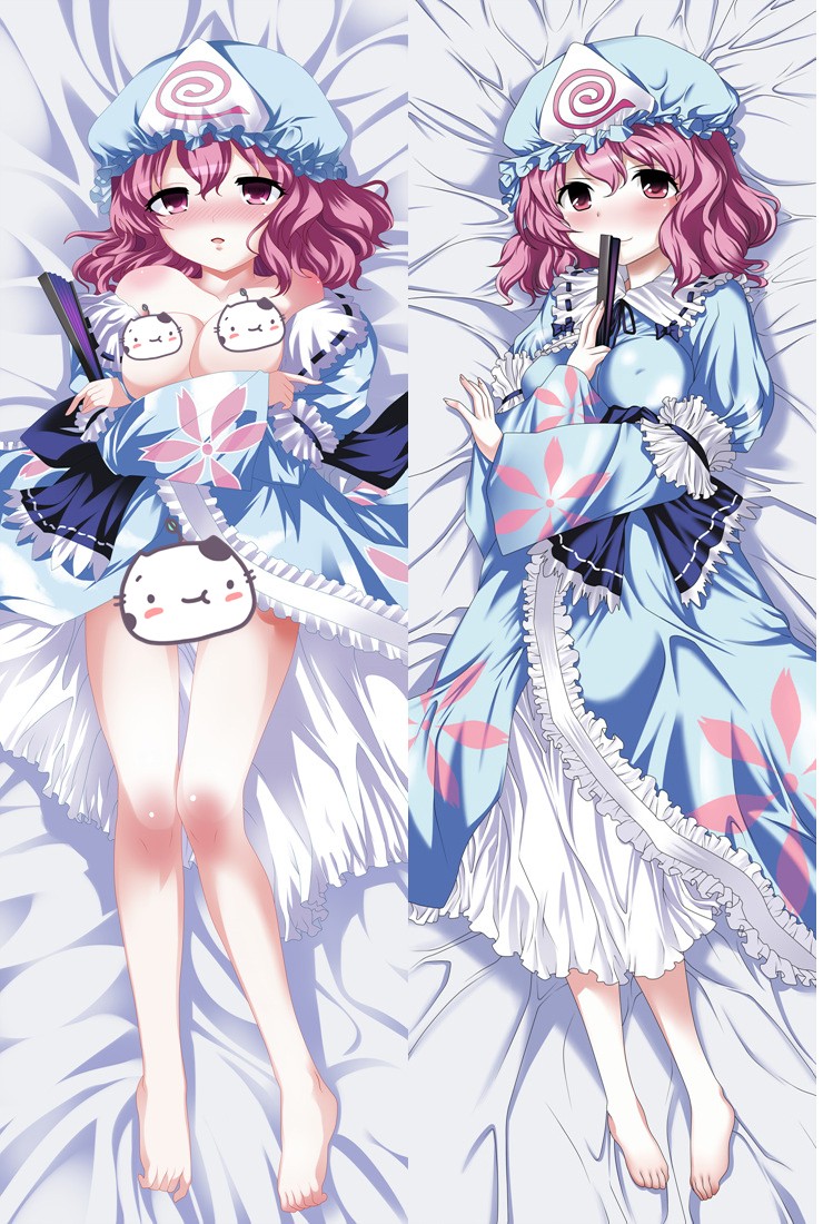 Touhou Project Yuyuko Saigyouji Anime Dakimakura Pillow Cover