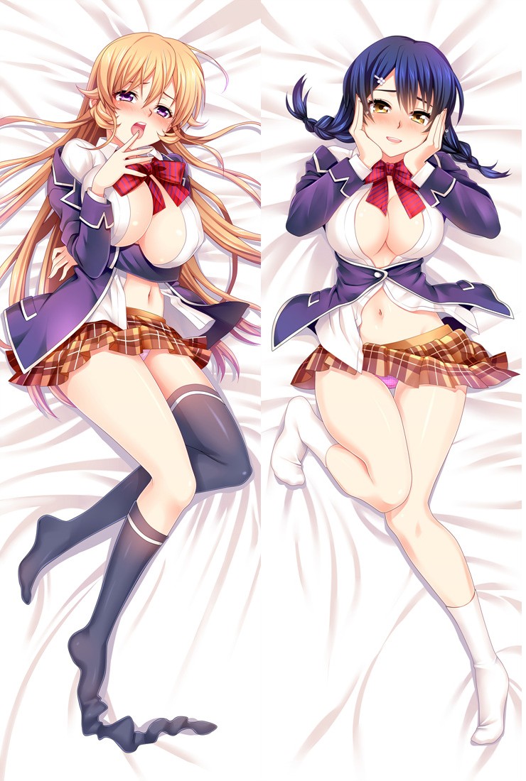 Food Wars!: Shokugeki no Soma Nakiri erina & Megumi Tadokoro Dakimakura Hug Body Pillow Case