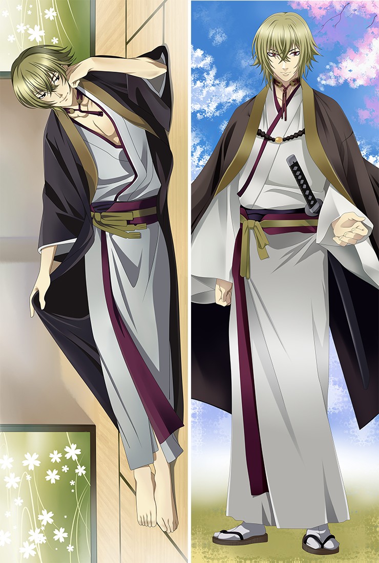 Hakuoki Shinsengumi Kitan Kazama Chikage Anime Dakimakura Pillow Case
