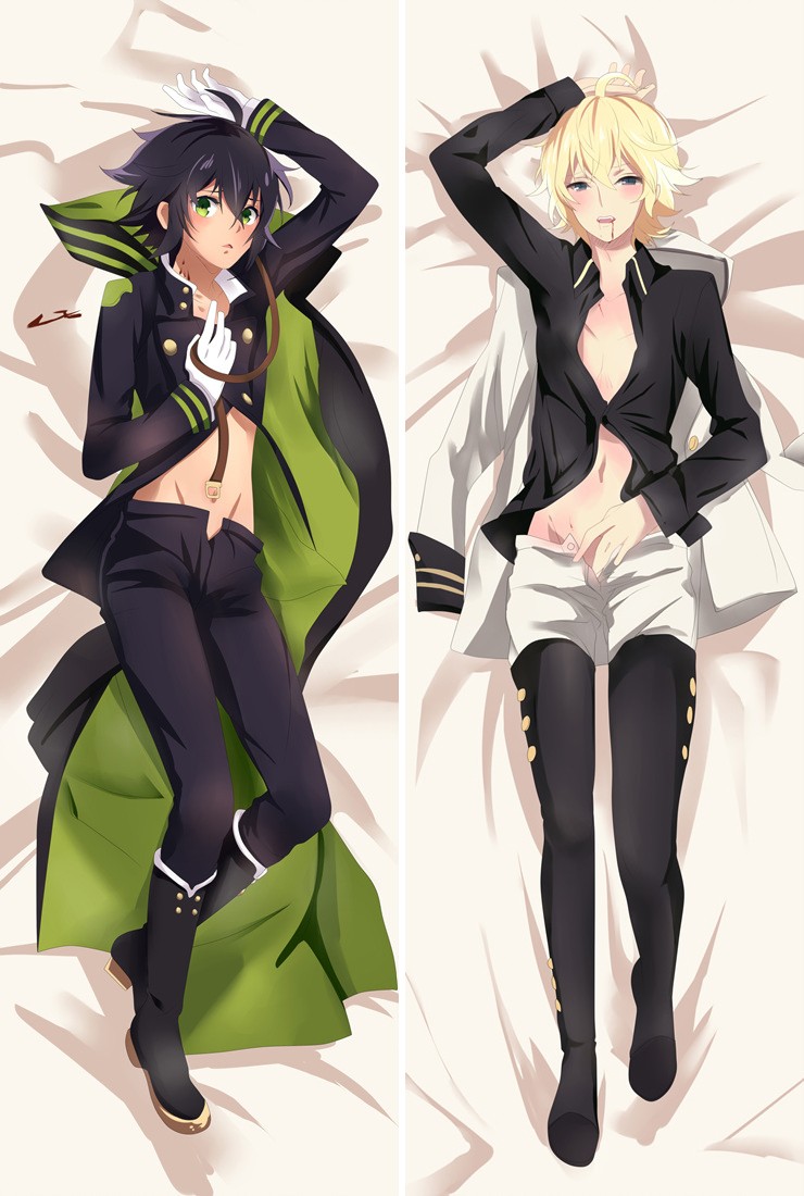Seraph of the End Yuichiro Hyakuya Mikaela Hyakuya Anime Dakimakura Pillow Case