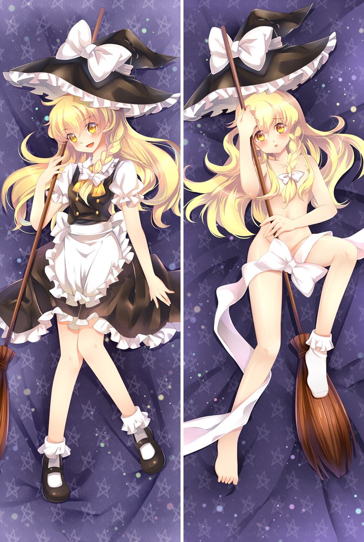 Touhou Project Marisa Kirisame Anime Dakimakura Pillow Case
