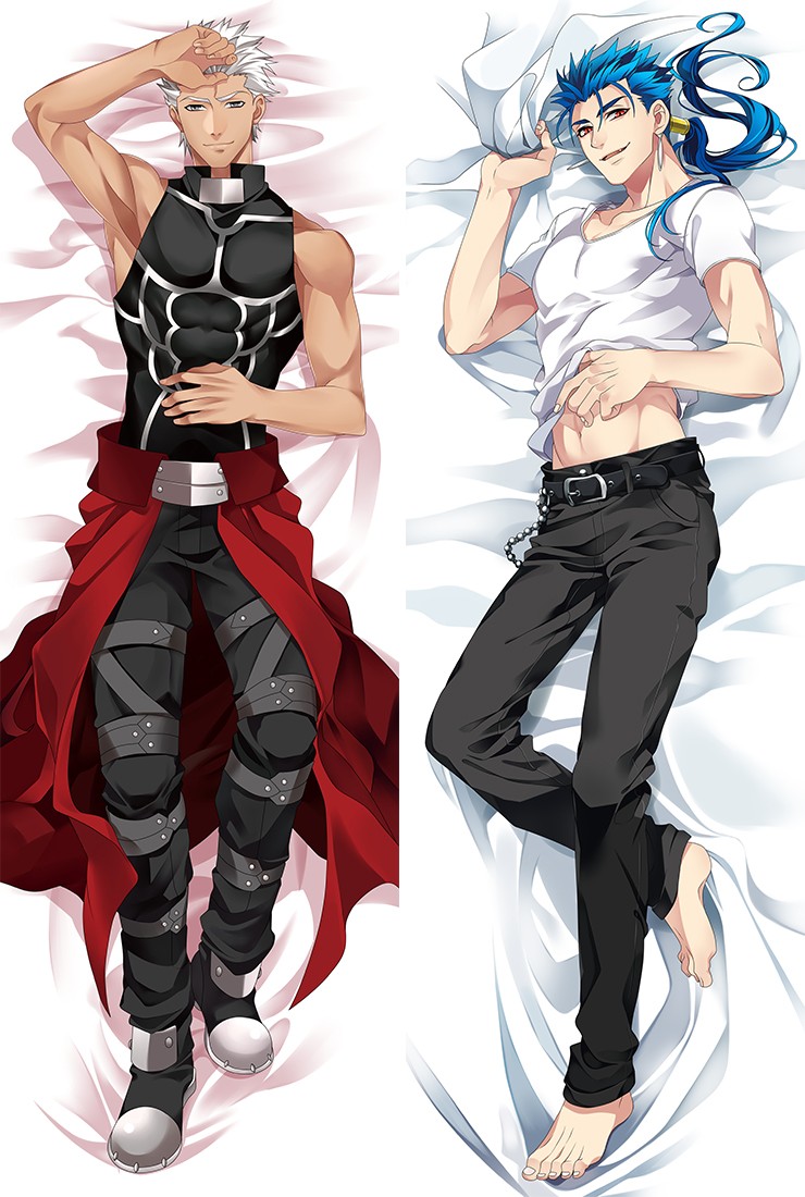 Fate stay night Archer Lancer Anime Dakimakura Pillow Case
