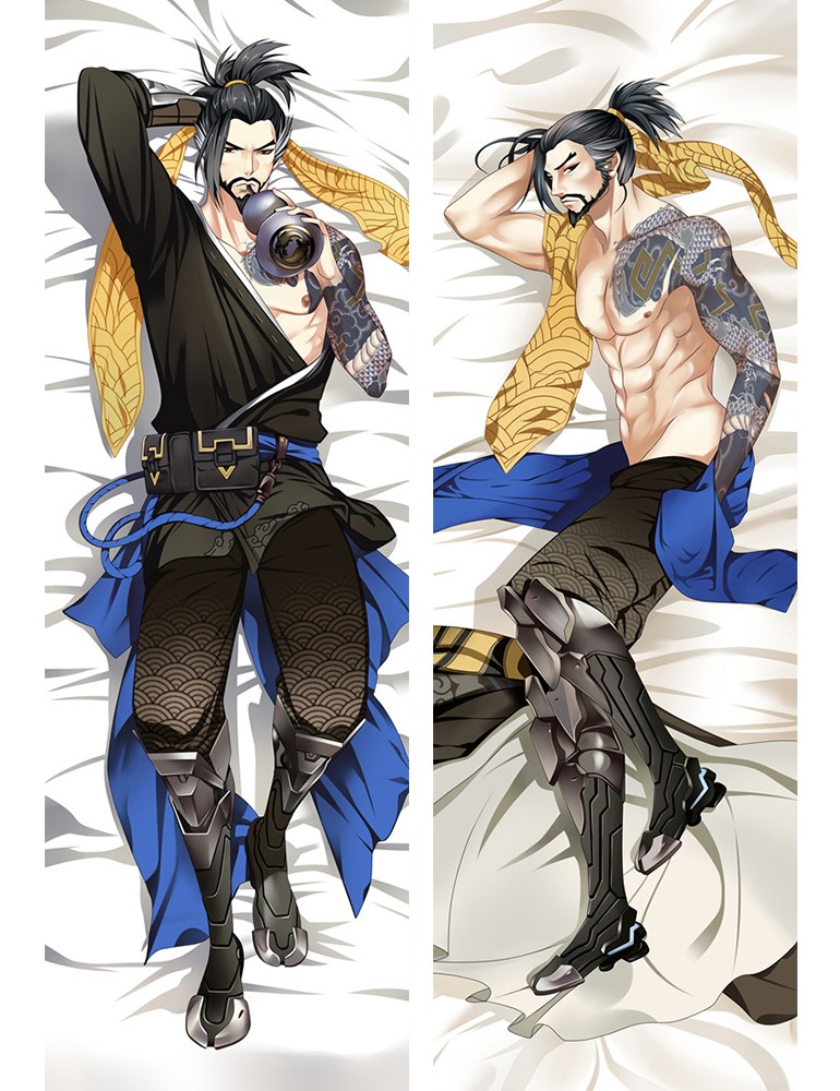 Overwatch OW Hanzo Anime Dakimakura Pillow Cover