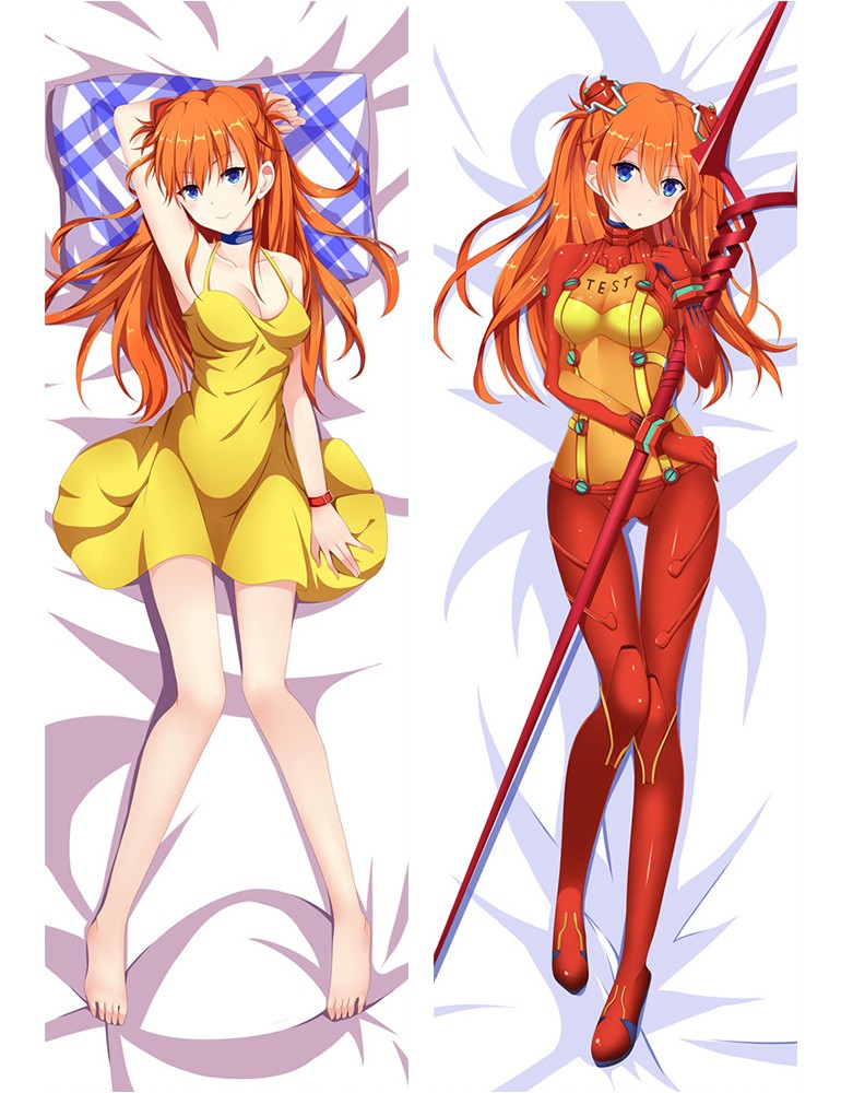 Neon Genesis Evangelion EVA Asuka Langley Soryu Anime Dakimakura Pillow Cover