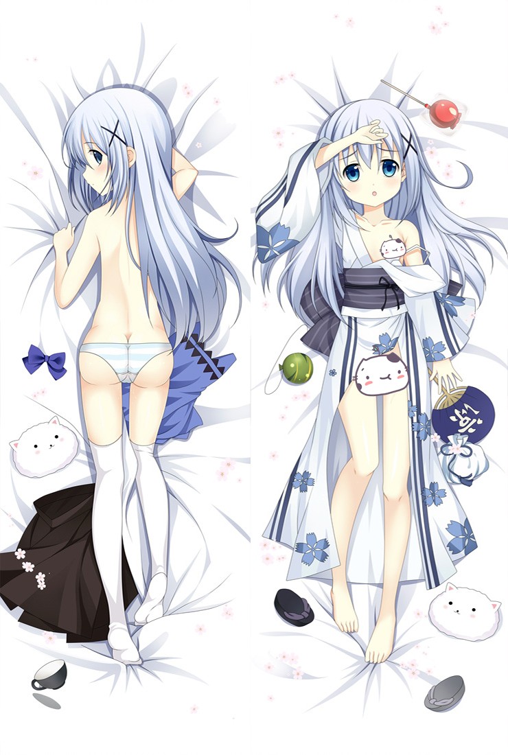 Is The Order A Rabbit? Kafū Chino Anime Dakimakura Pillow Cover