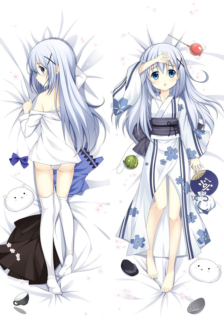 Is The Order A Rabbit? Kafū Chino Anime Dakimakura Pillow Cover