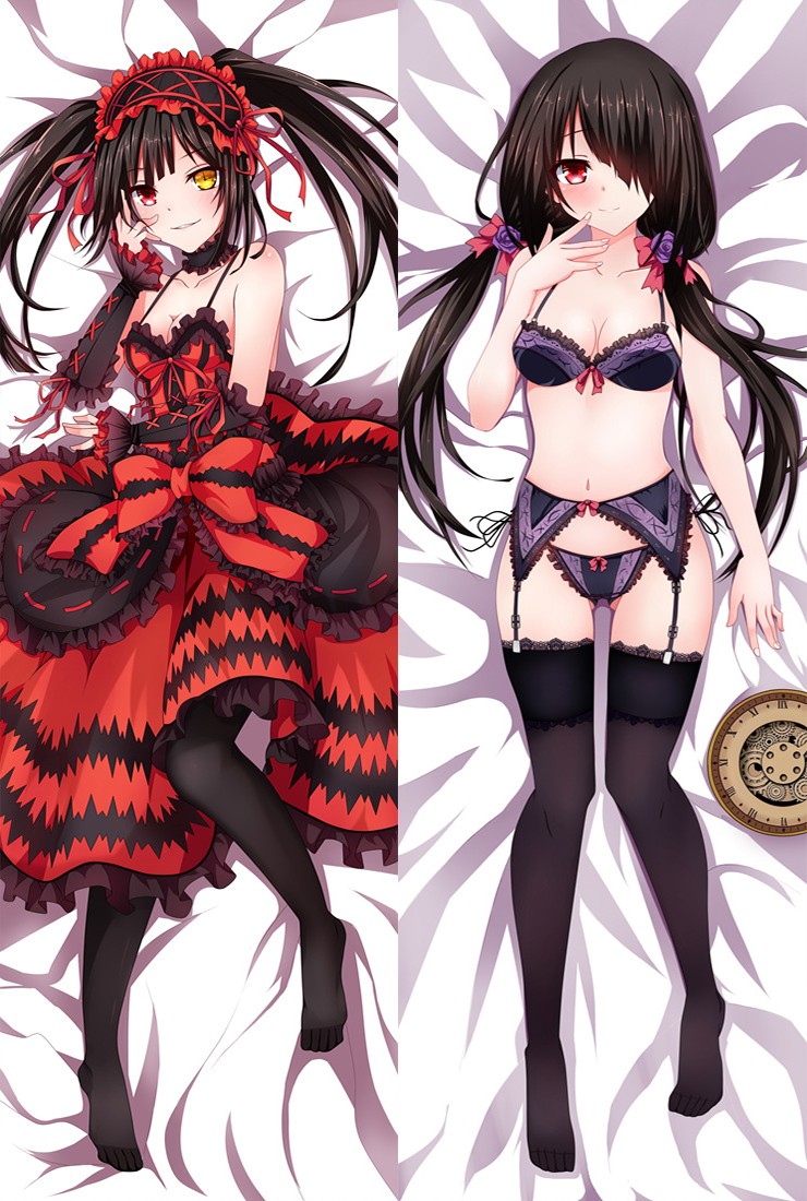 Date A Live Tokisaki Kurumi Anime Dakimakura Pillow Cover