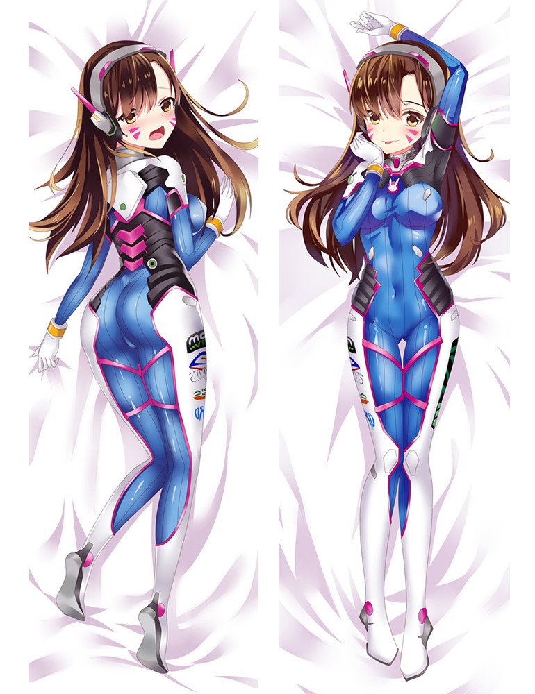 Overwatch OW D.Va Hana Song Anime Dakimakura Pillow Cover
