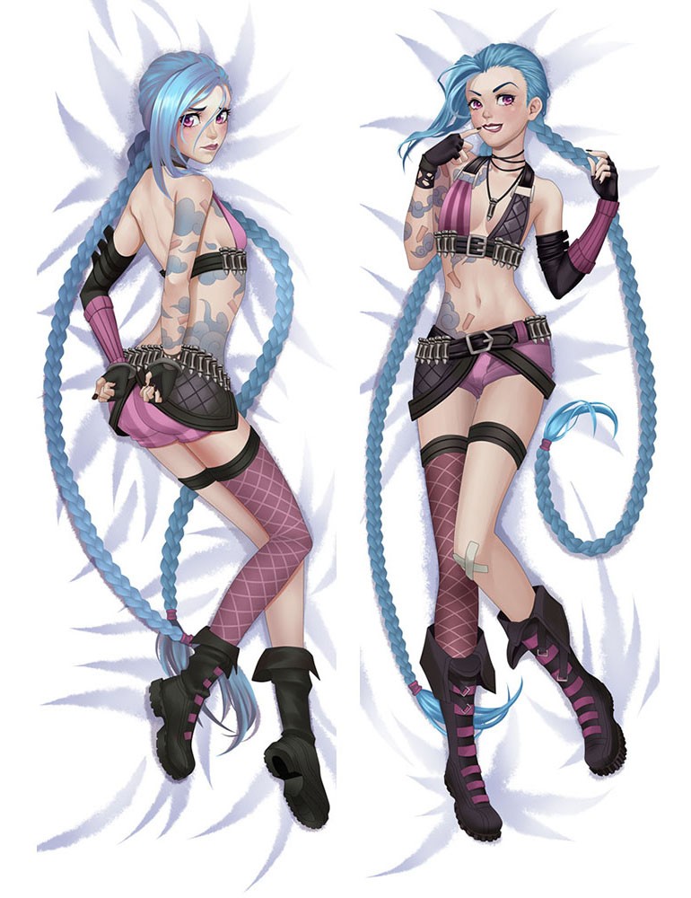 League of Legends LOL Jinx Anime Dakimakura Pillow Cover