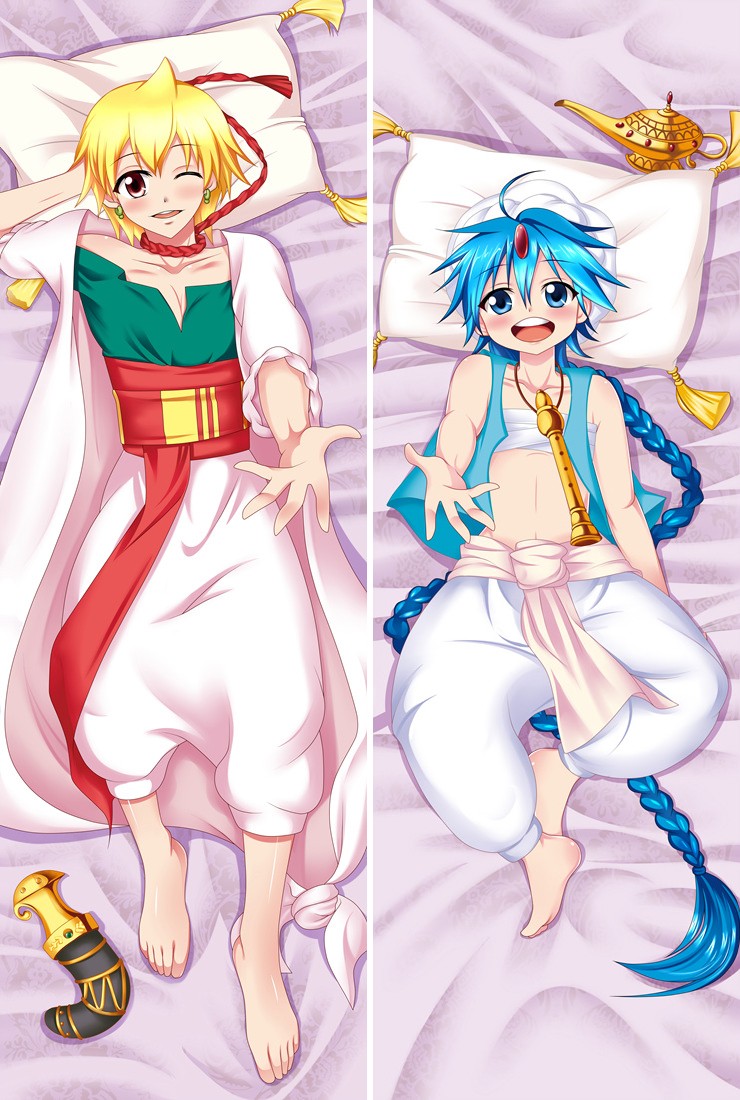 Magi: The Labyrinth of Magic Alibaba Saluja Anime Dakimakura Pillow Cover 