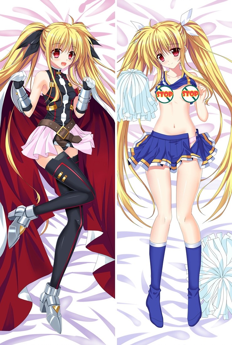 Magical Girl Lyrical Nanoha Fate Testarossa Anime Dakimakura Pillow Cover 