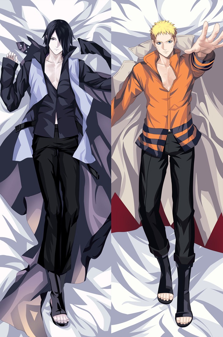 Naruto Naruto Uzumaki Sasuke Uchiha Anime Dakimakura Pillow Cover