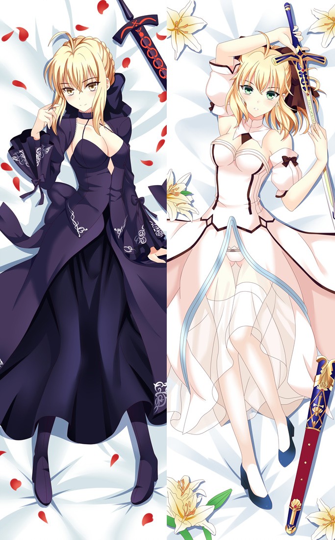 Fate Stay Night Saber Anime Dakimakura Pillow Cover