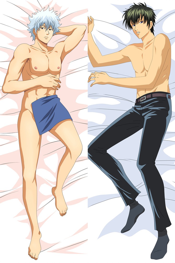 Gintama Gintoki Sakata Hijikata Toshizō Anime Dakimakura Pillow Cover