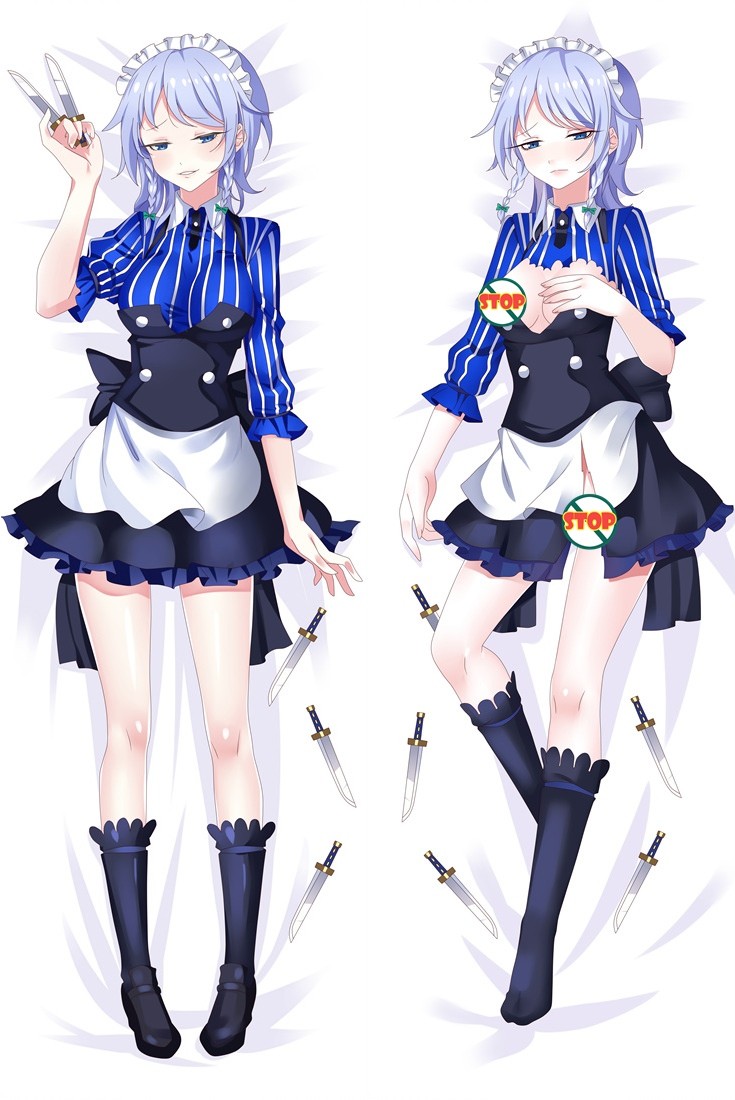 Touhou Project Sakuya Lzayoi Anime Dakimakura Pillow Cover