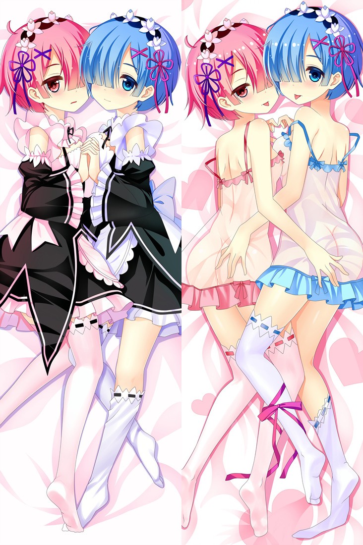 Re:Zero Rem Ram Anime Dakimakura Pillow Cover