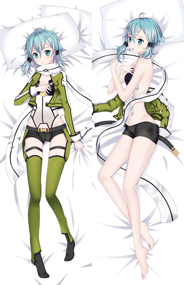 Sword Art Online SAO Asada Shino Sinon Anime Dakimakura Pillow Cover
