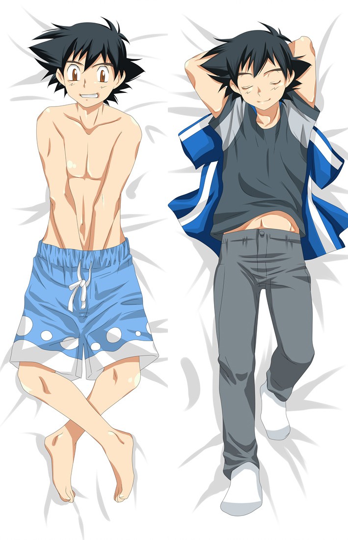 Pokémon Pocket Monsters Ash Ketchum Anime Dakimakura Pillow Cover