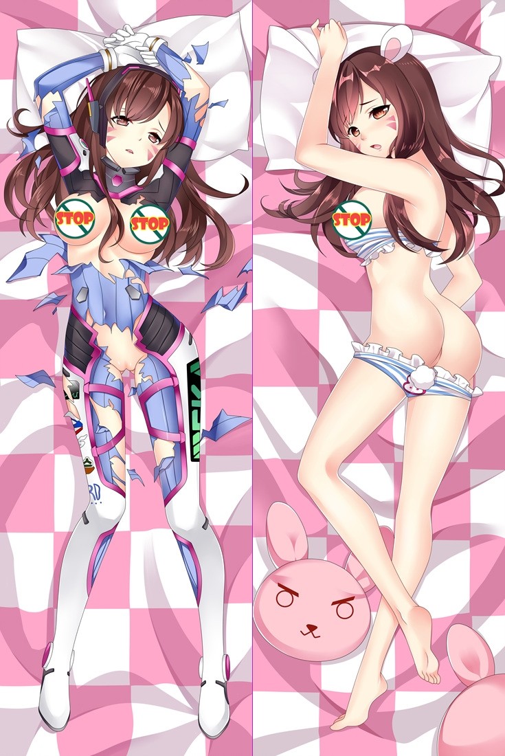 Overwatch D.Va Anime Dakimakura Pillow Cover