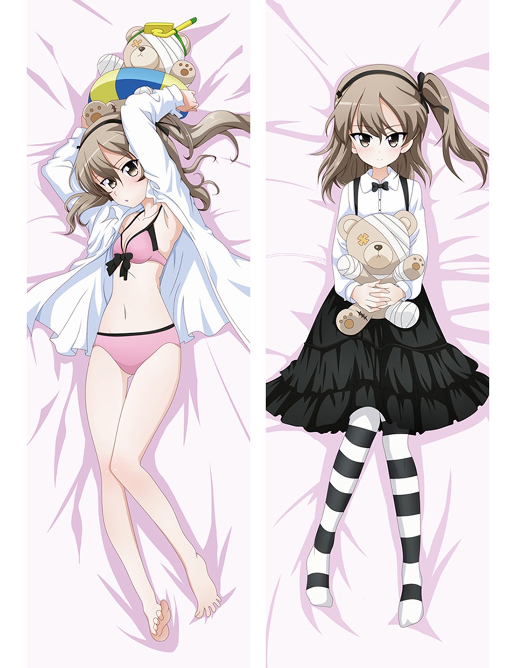 Girls und Panzer Shimada Arisu Anime Dakimakura Pillow Cover