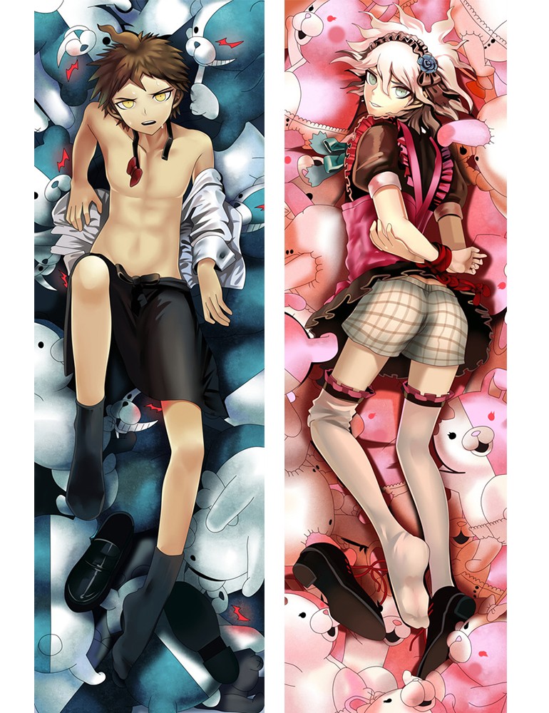 Danganronpa Hinata Hajime Dakimakura Otaku Hugging Body Pillow Case Cover