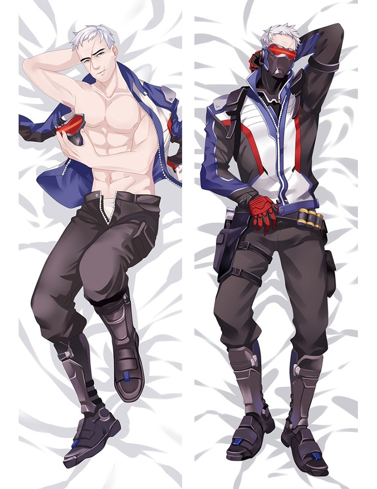Overwatch OW Soldier 76 Anime Dakimakura Pillow Cover