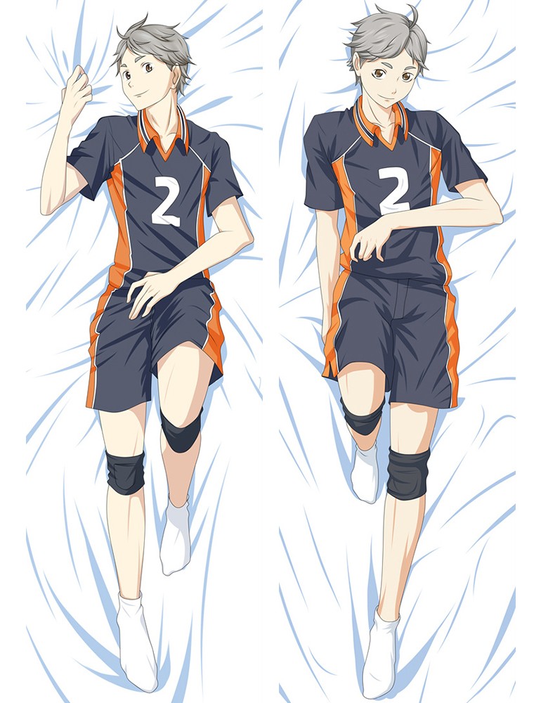 Haikyu!! Karasuno High School Koshi Sugawara Anime Dakimakura Pillow Cover