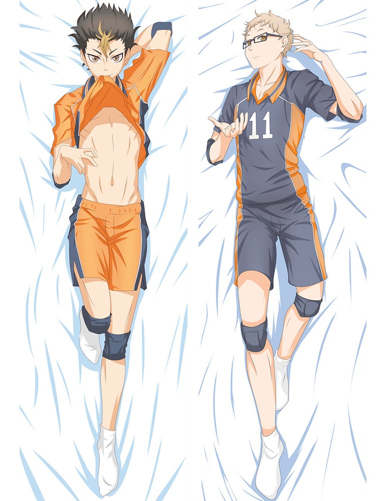 Haikyu!! Karasuno High School Yū Nishinoya Kei Tsukishima Anime Dakimakura Pillow Cover