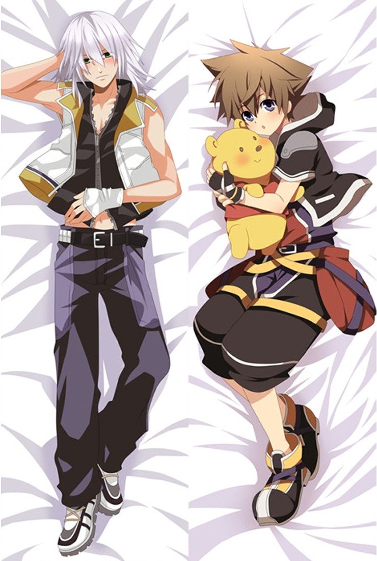 Kingdom Hearts Sora Riku Anime Dakimakura Pillow Cover