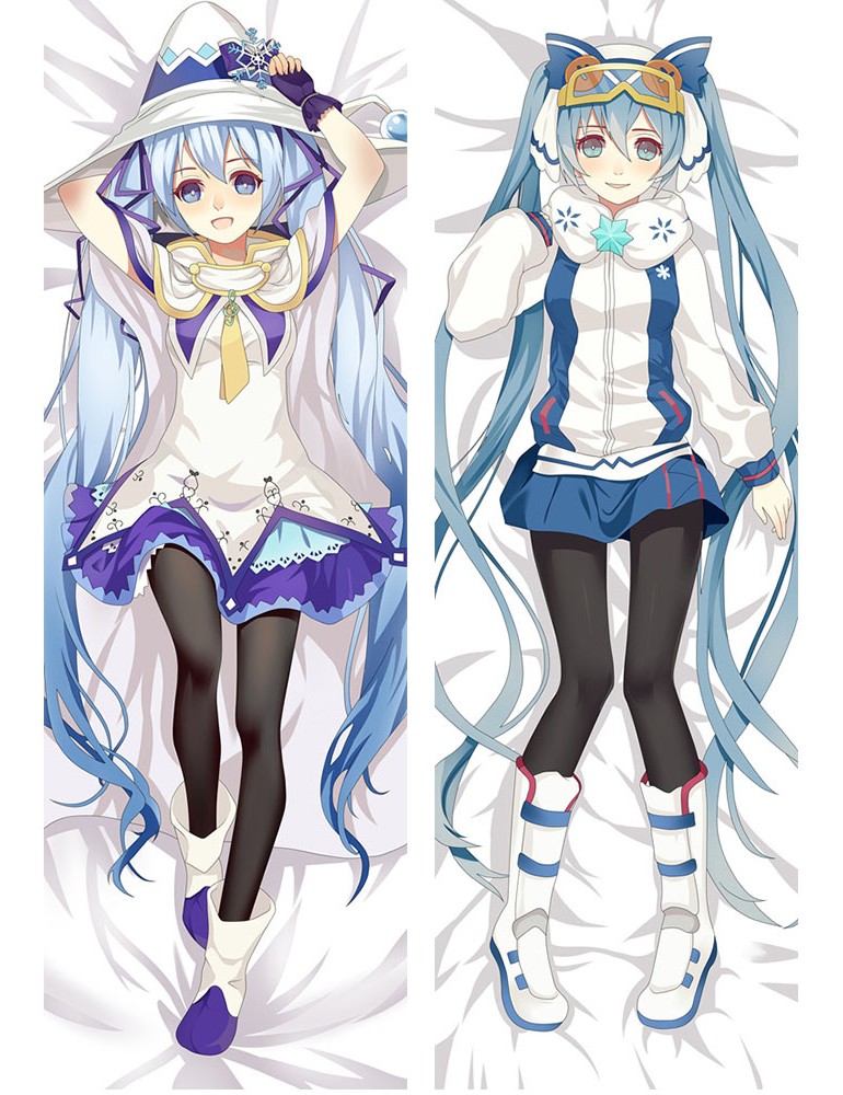 Snow Hatsune Miku Dakimakura Hugging Body Pillow Cases Cover