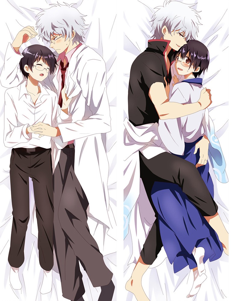 Anime Dakimakura Gin Tama Sakata Gintoki Hugging Body Pillow Case Cushion Cover