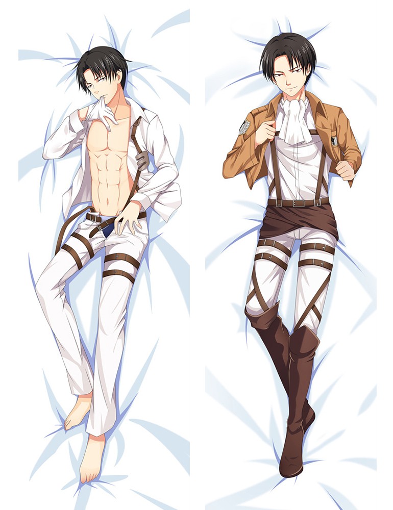 Attack On Titan Shingeki no Kyojin Dakimakura Levi Anime Body Pillow Case
