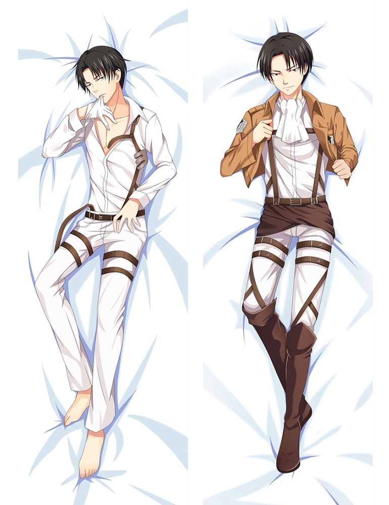 Attack On Titan Shingeki no Kyojin Dakimakura Levi Anime Body Pillow Case