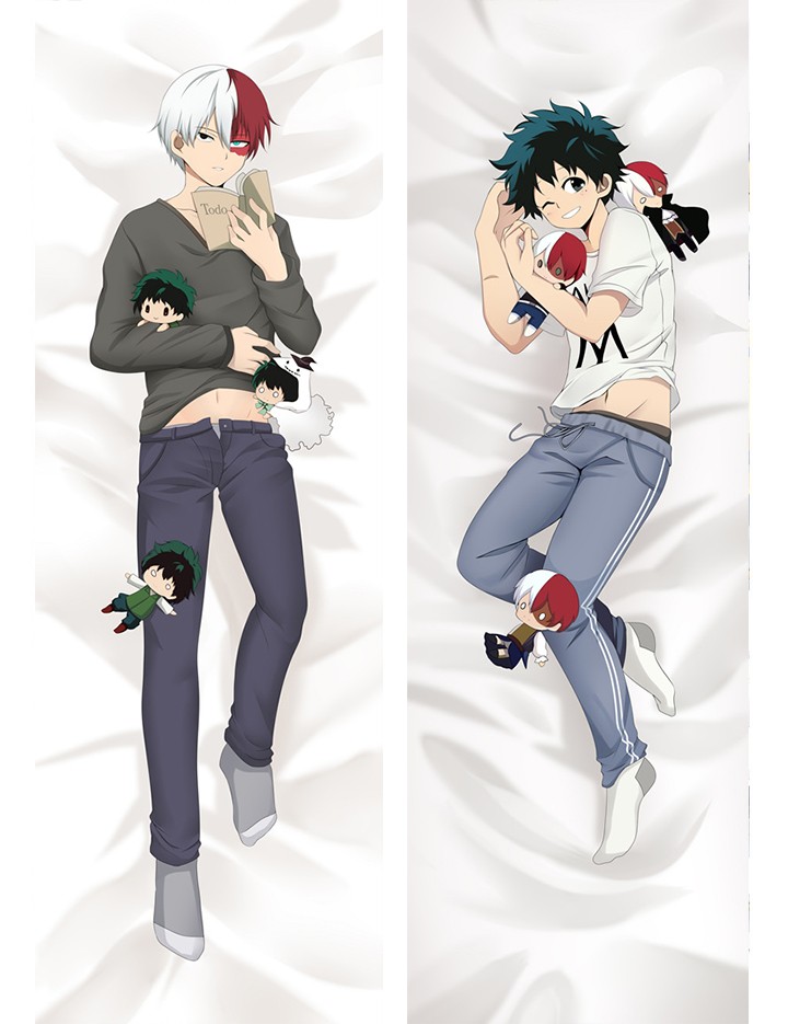 My Hero Academia Shōto Todoroki Izuku Midoriya Anime Dakimakura Pillow Cover