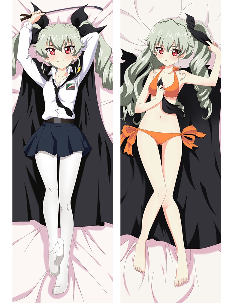 Girls und Panzer Anchovy Anime Dakimakura Pillow Case 