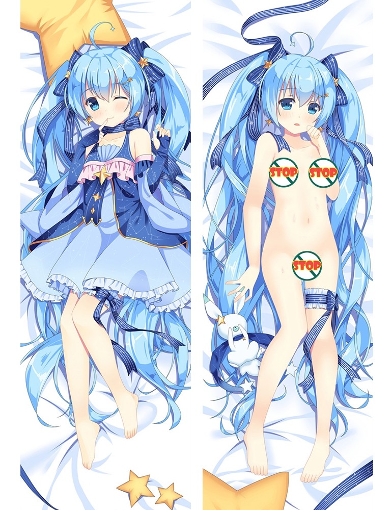 Snow Hatsune Miku Dakimakura Bed Hug Body Pillow Case Cover