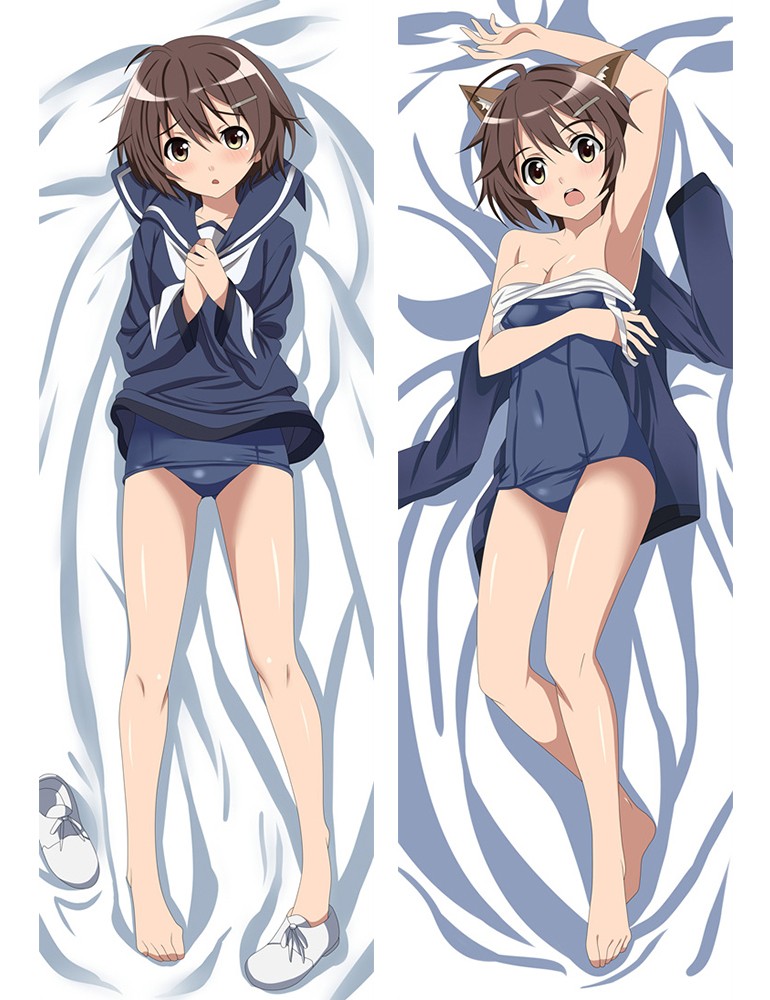 Strike Witches/Brave Witches Miyafuji Yoshika Dakimakura Pillow Case Cover Hugging Body